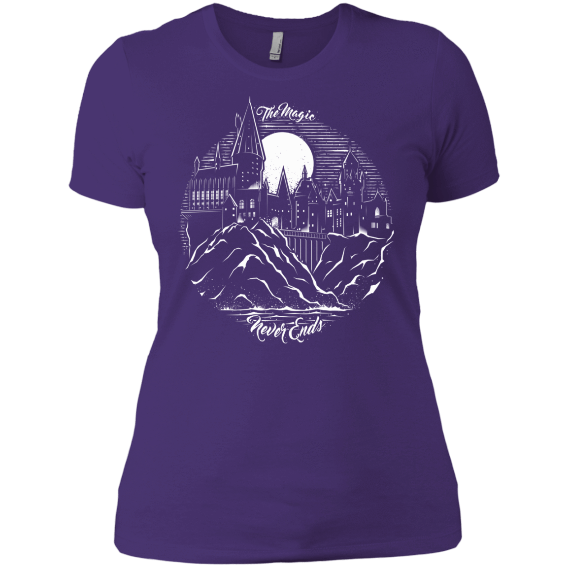 T-Shirts Purple Rush/ / X-Small The Magic Never Ends Women's Premium T-Shirt