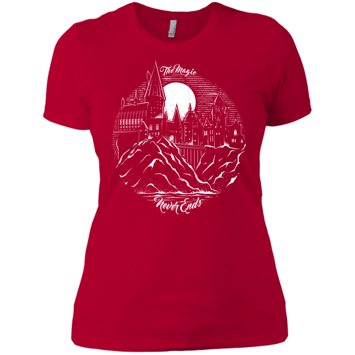 T-Shirts Red / X-Small The Magic Never Ends Women's Premium T-Shirt