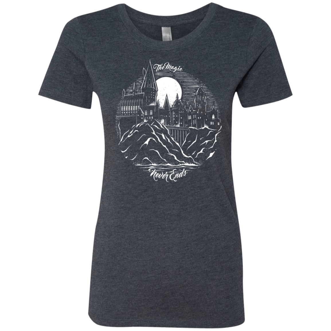 T-Shirts Vintage Navy / Small The Magic Never Ends Women's Triblend T-Shirt