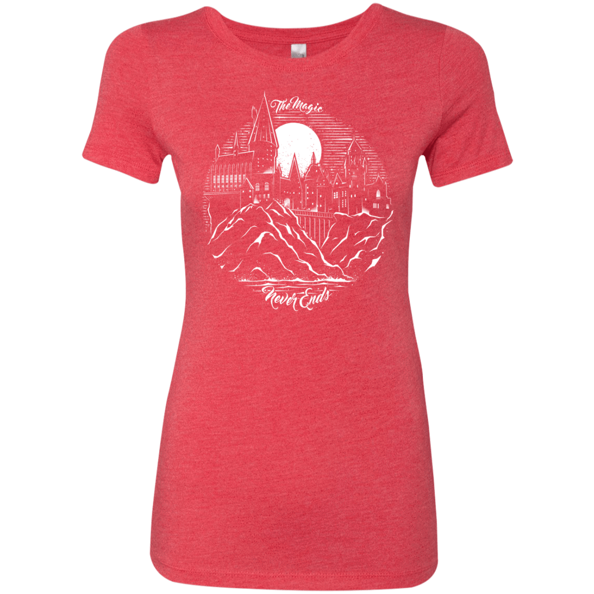 T-Shirts Vintage Red / Small The Magic Never Ends Women's Triblend T-Shirt