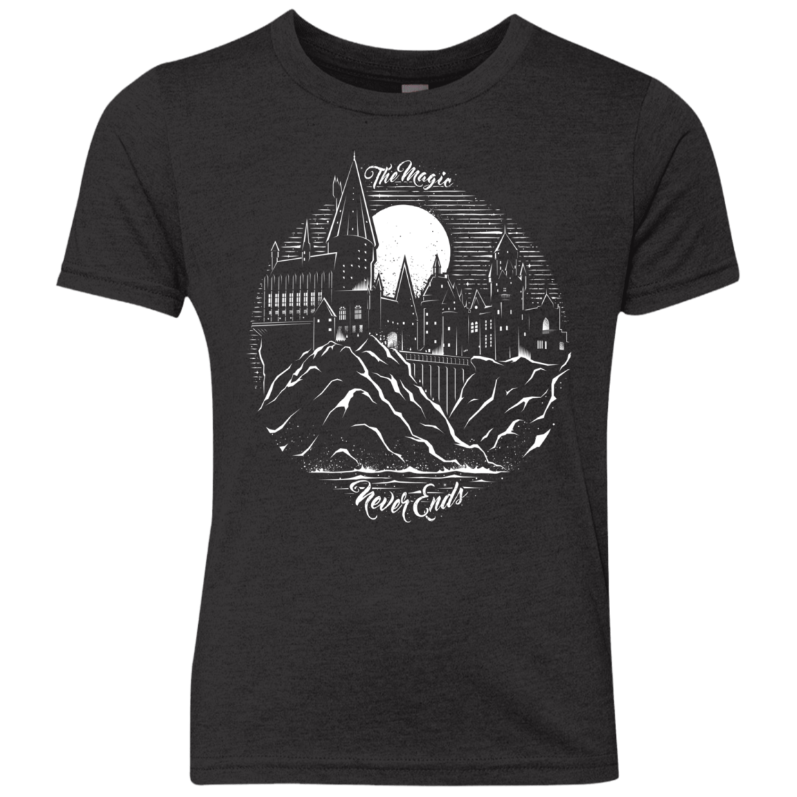 T-Shirts Vintage Black / YXS The Magic Never Ends Youth Triblend T-Shirt