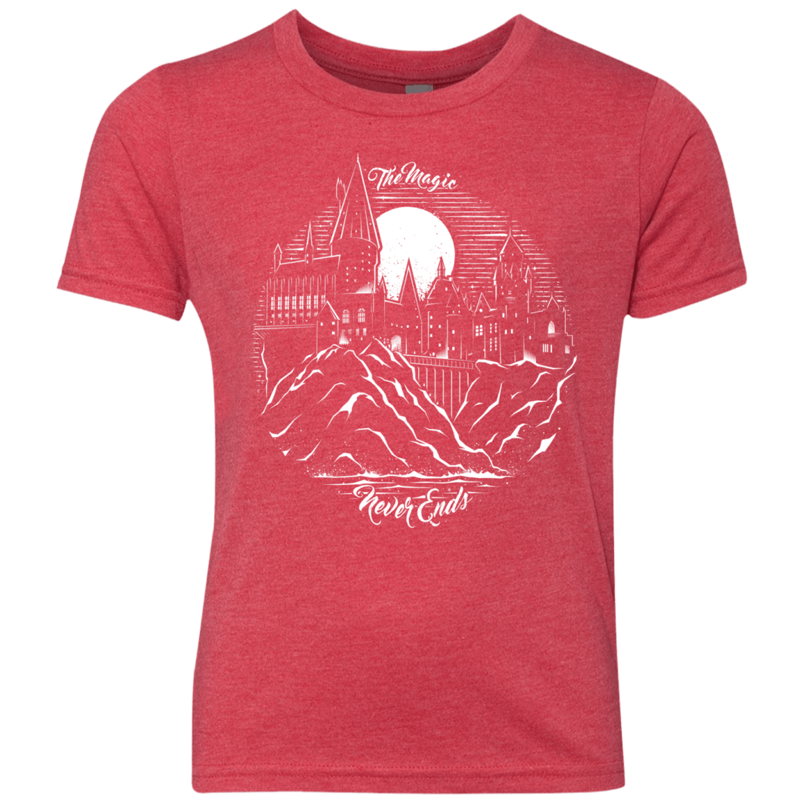 T-Shirts Vintage Red / YXS The Magic Never Ends Youth Triblend T-Shirt