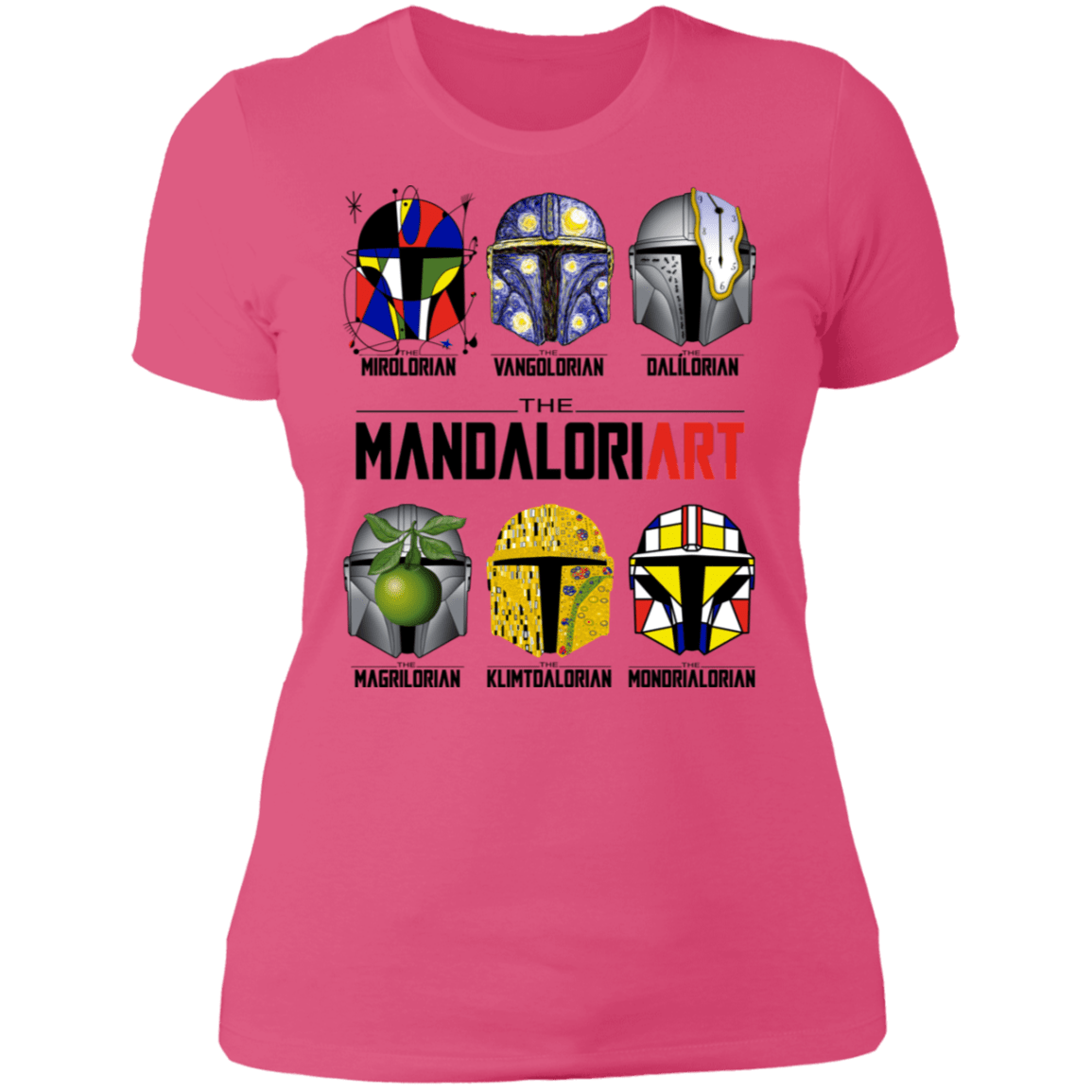 T-Shirts Hot Pink / S The Mandaloriart Women's Premium T-Shirt