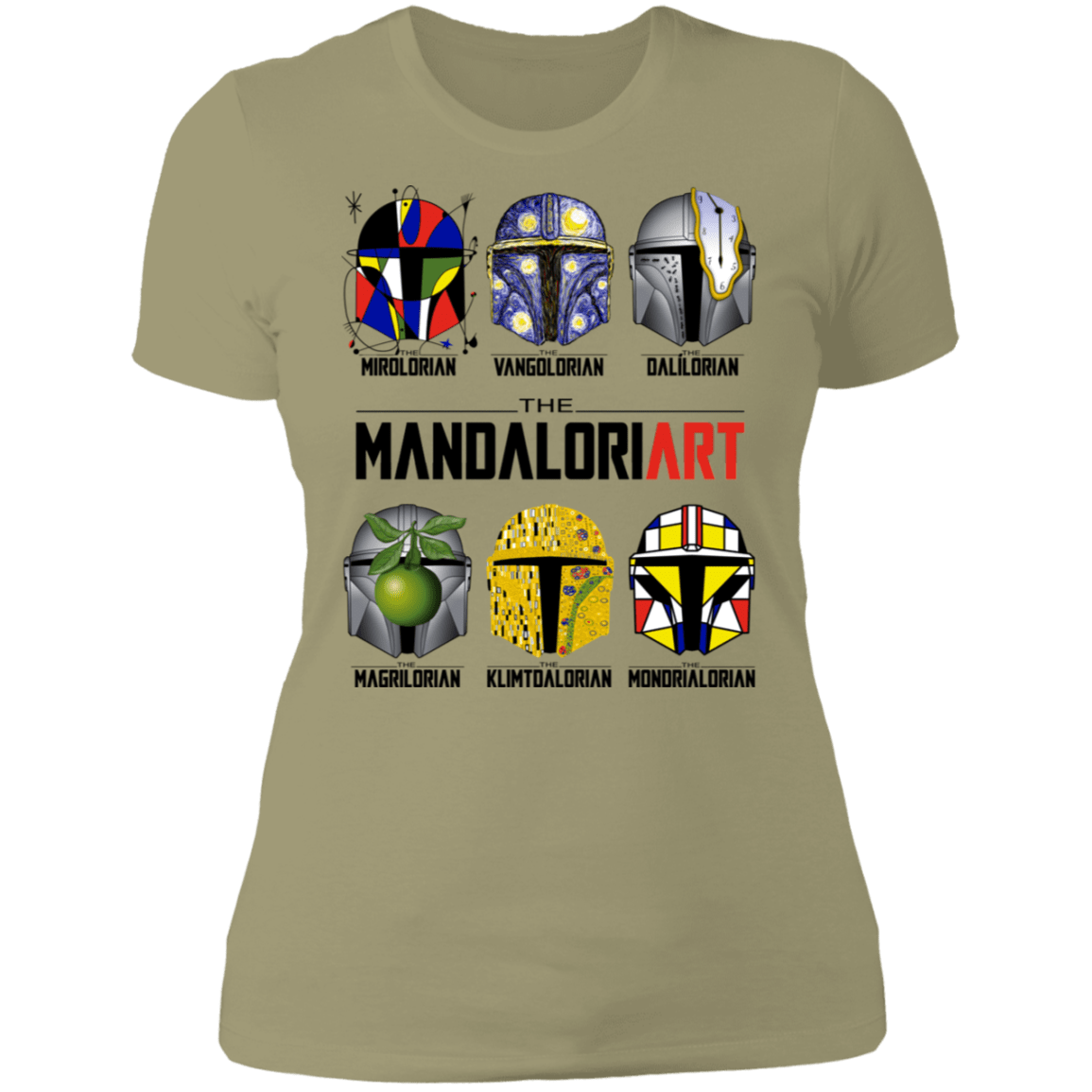 T-Shirts Light Olive / S The Mandaloriart Women's Premium T-Shirt