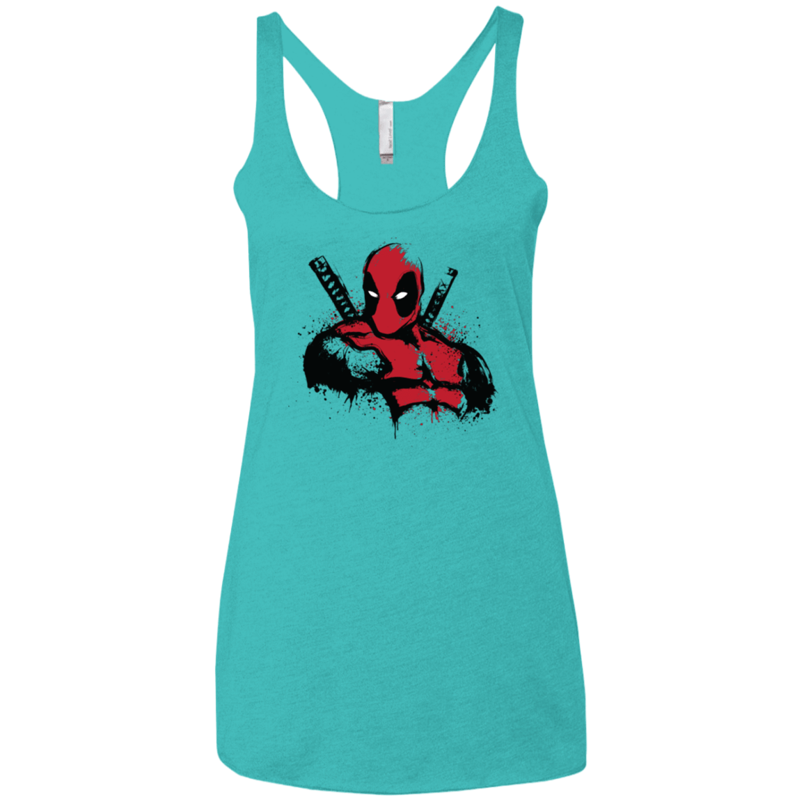 T-Shirts Tahiti Blue / X-Small The Merc in Red Women's Triblend Racerback Tank