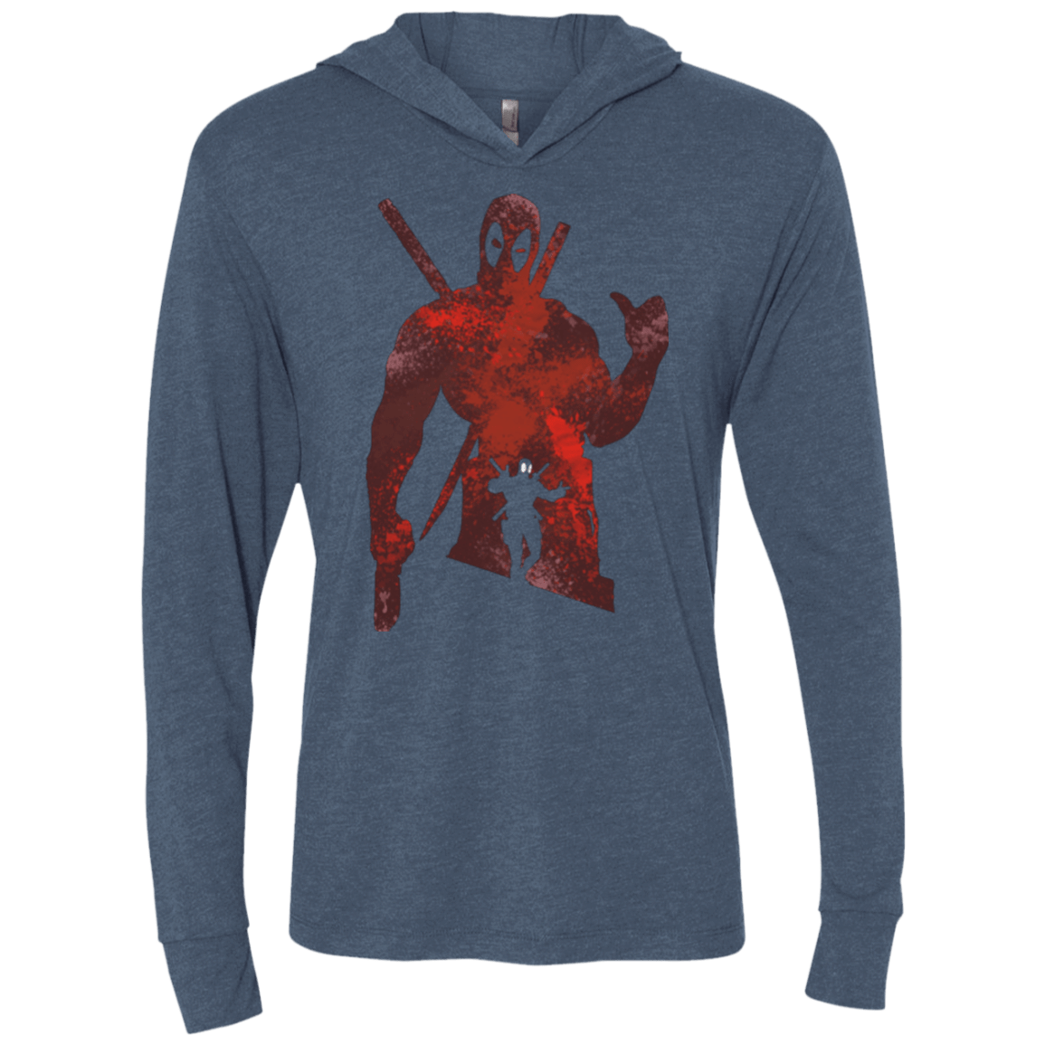 T-Shirts Indigo / X-Small The Merc Triblend Long Sleeve Hoodie Tee