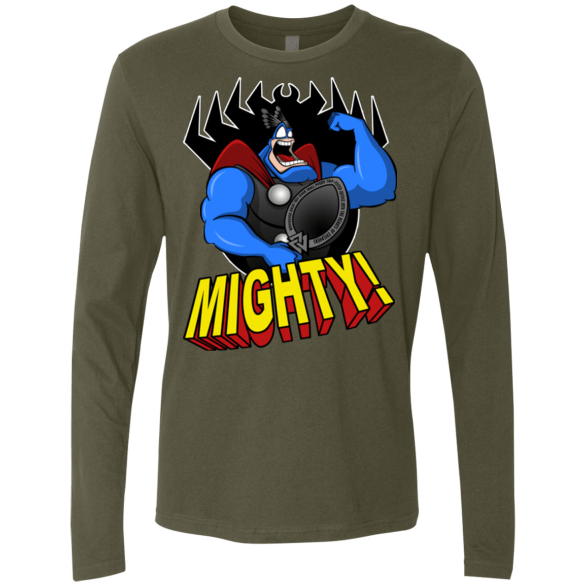 T-Shirts Military Green / Small The Mighty Tick Men's Premium Long Sleeve