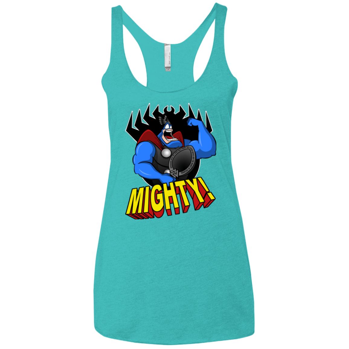 T-Shirts Tahiti Blue / X-Small The Mighty Tick Women's Triblend Racerback Tank