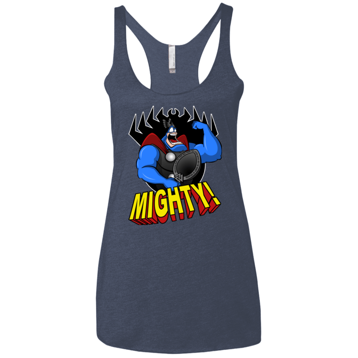 T-Shirts Vintage Navy / X-Small The Mighty Tick Women's Triblend Racerback Tank
