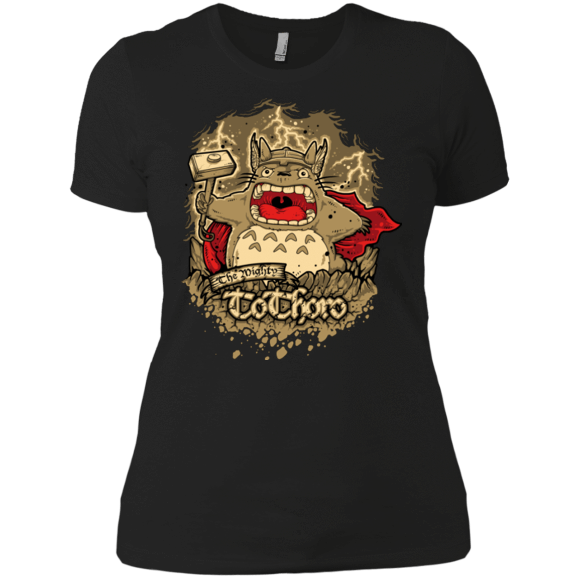 T-Shirts Black / X-Small The Mighty Tothoro Women's Premium T-Shirt