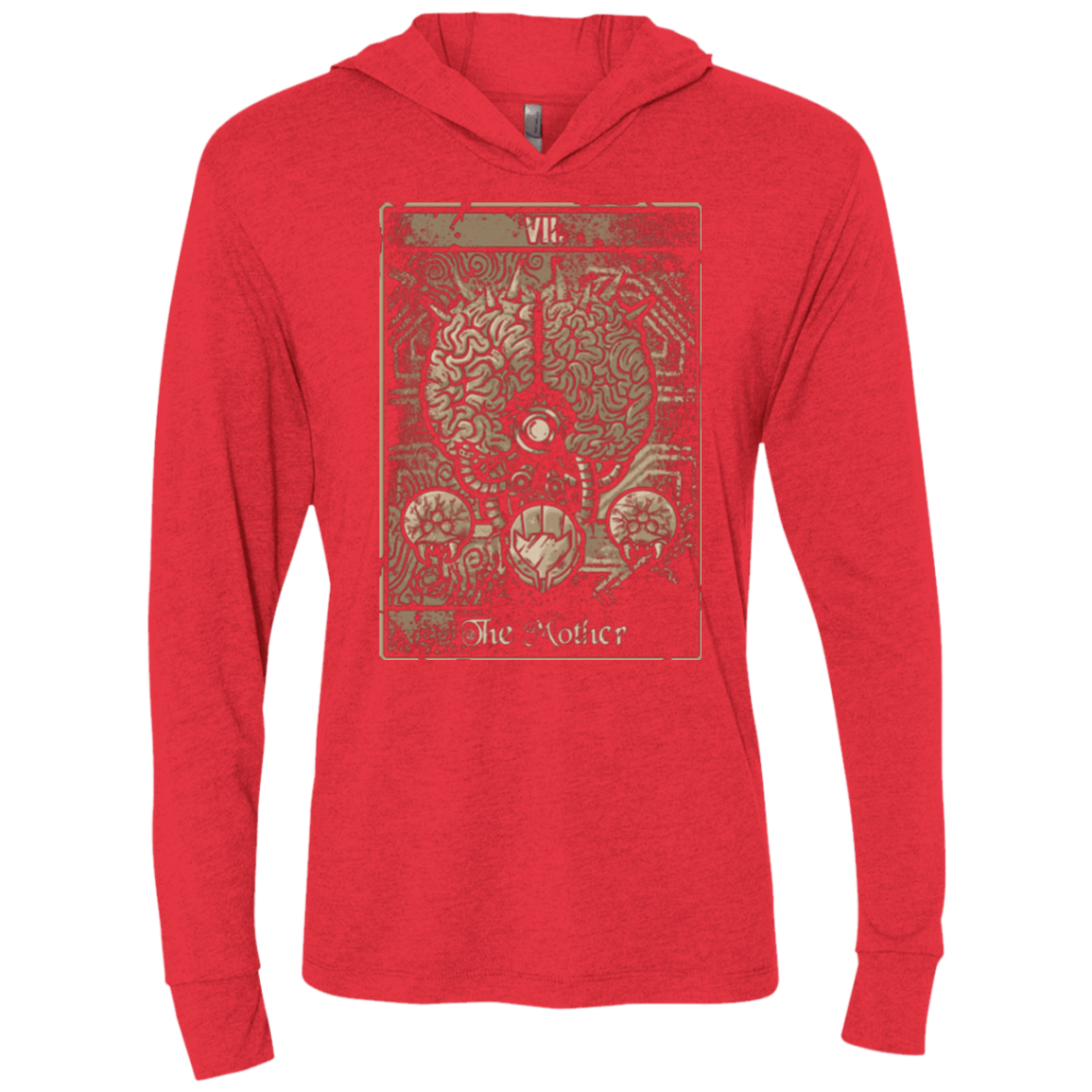 T-Shirts Vintage Red / X-Small THE MOTHER Triblend Long Sleeve Hoodie Tee