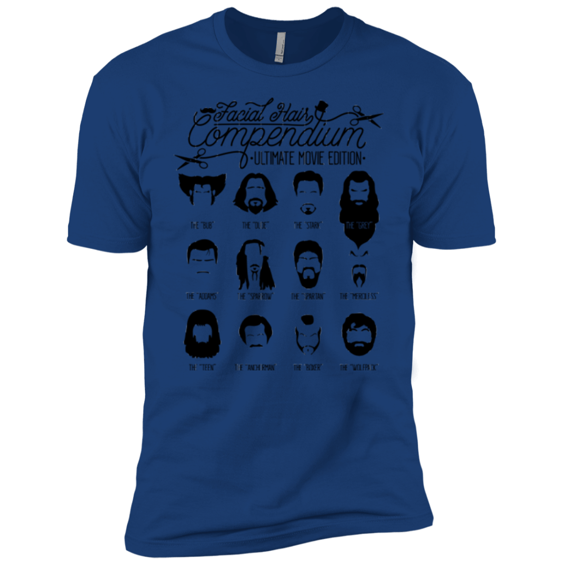 T-Shirts Royal / YXS The Movie Facial Hair Compendium Boys Premium T-Shirt