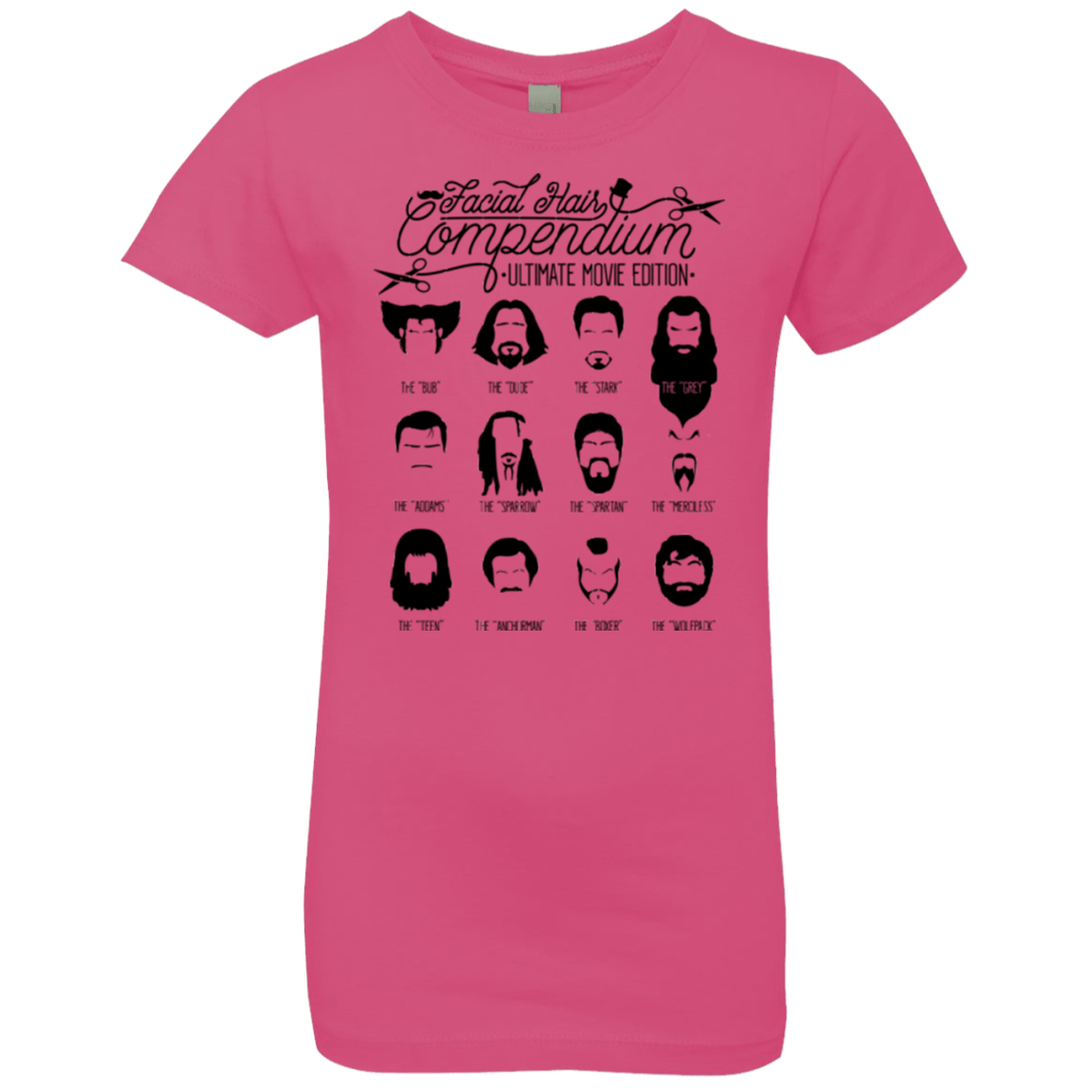 T-Shirts Hot Pink / YXS The Movie Facial Hair Compendium Girls Premium T-Shirt