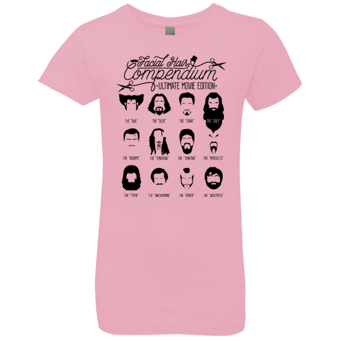 T-Shirts Light Pink / YXS The Movie Facial Hair Compendium Girls Premium T-Shirt