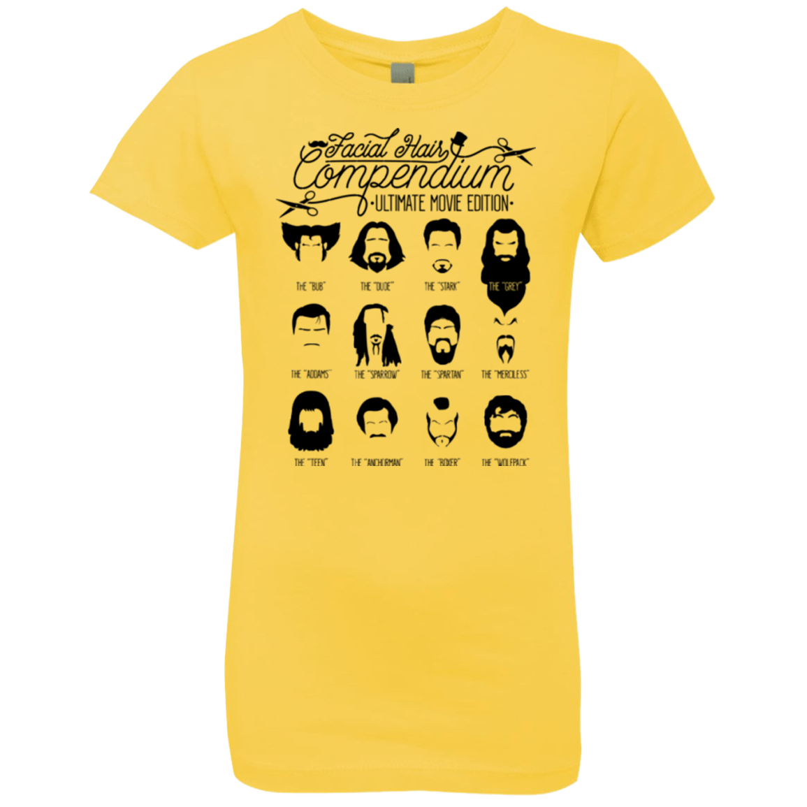 T-Shirts Vibrant Yellow / YXS The Movie Facial Hair Compendium Girls Premium T-Shirt