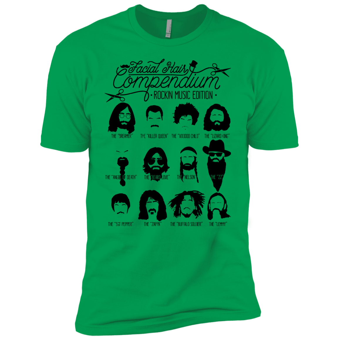 The Music Facial Hair Compendium Boys Premium T-Shirt