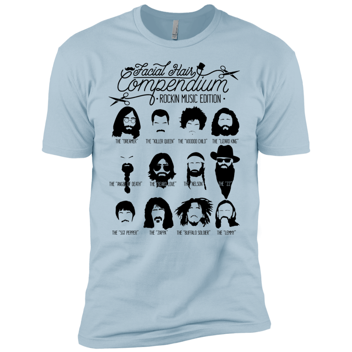The Music Facial Hair Compendium Boys Premium T-Shirt