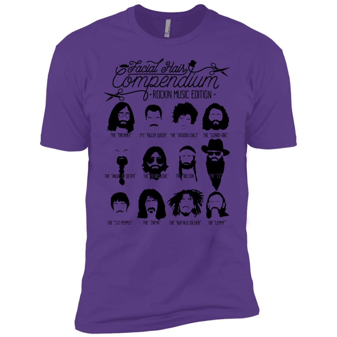 The Music Facial Hair Compendium Boys Premium T-Shirt
