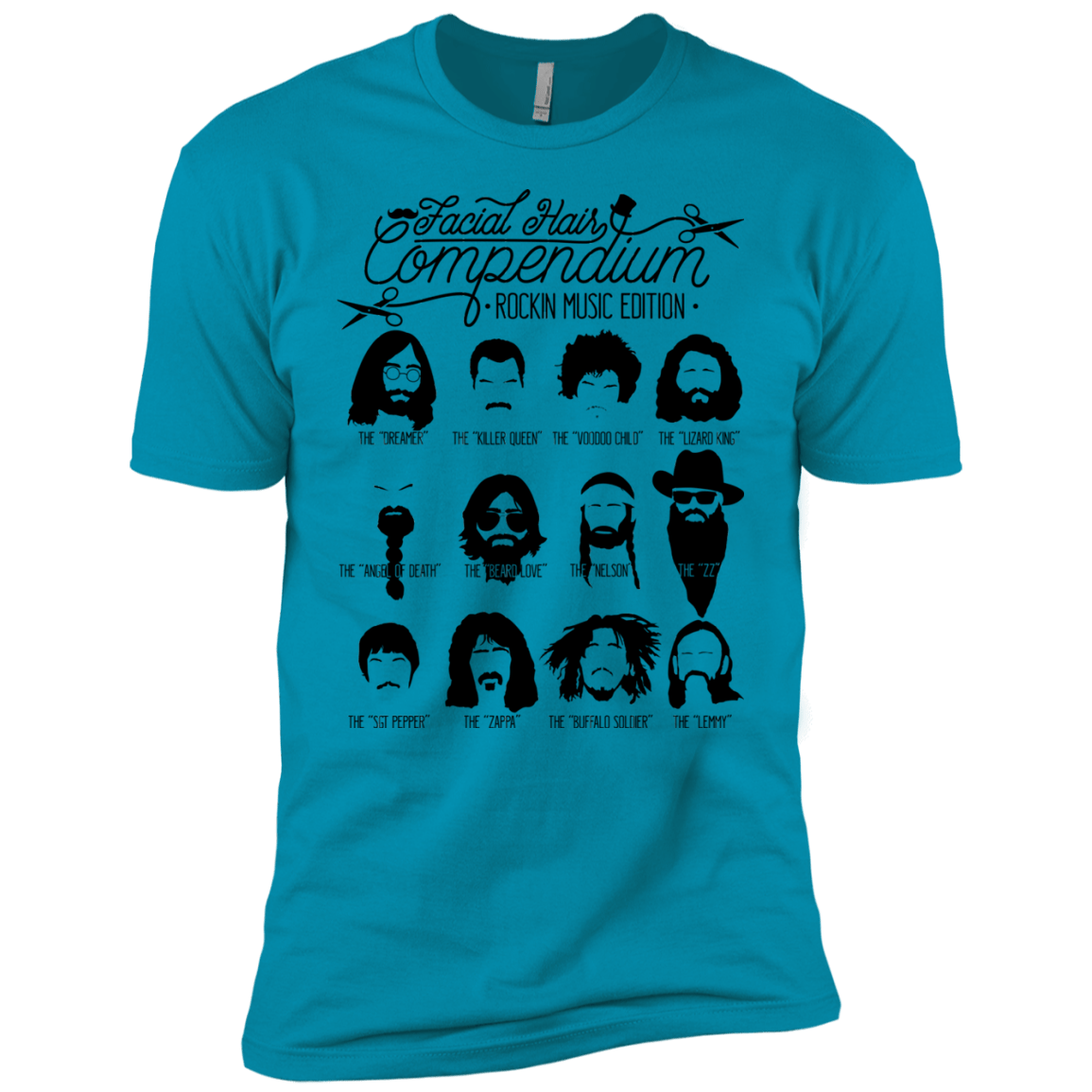 The Music Facial Hair Compendium Boys Premium T-Shirt