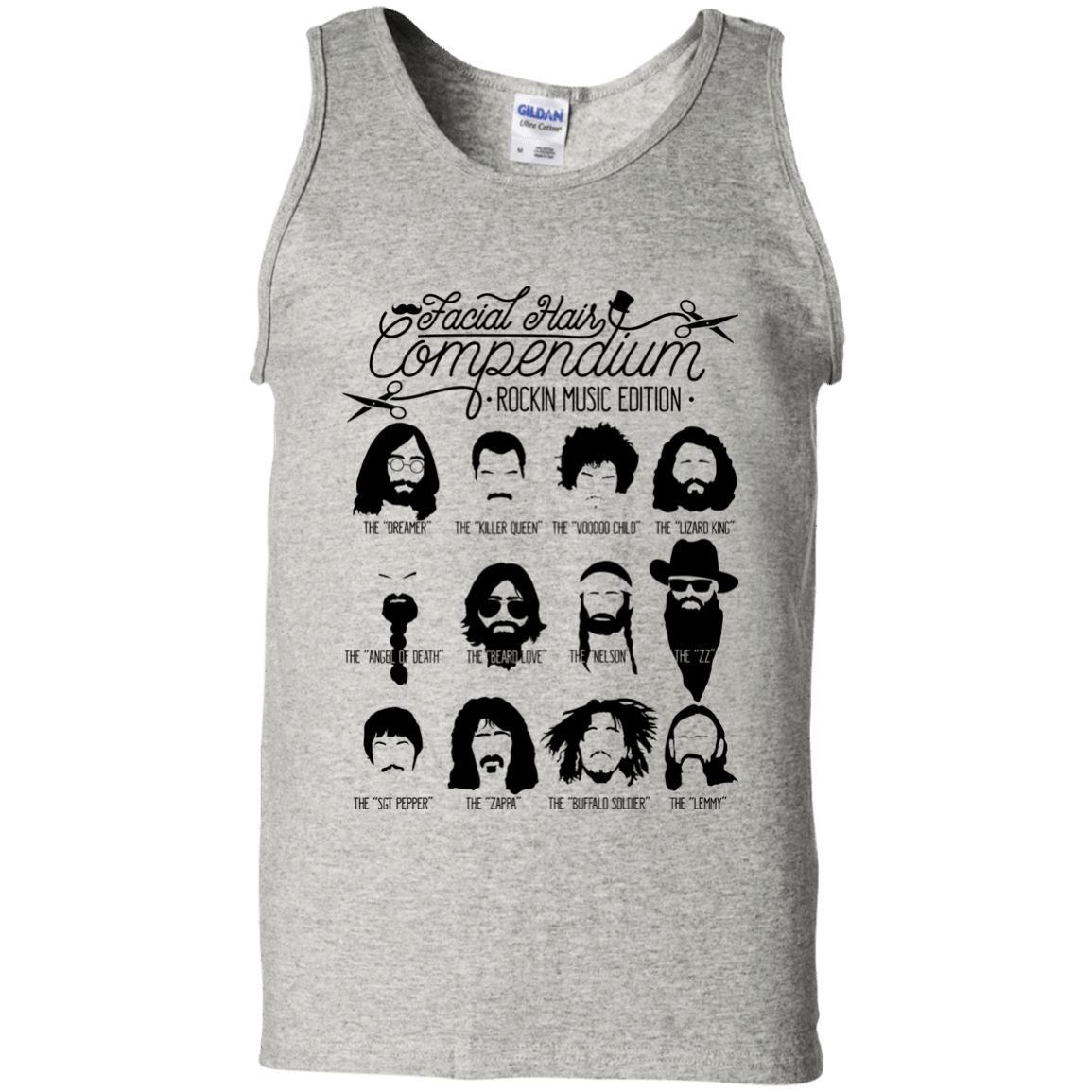 The Music Facial Hair Compendium Men's Tank Top