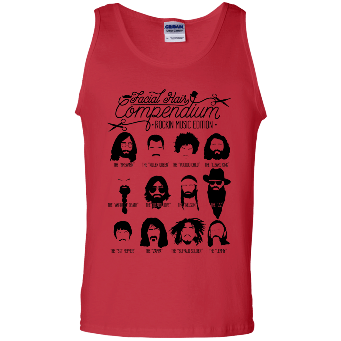 The Music Facial Hair Compendium Men's Tank Top