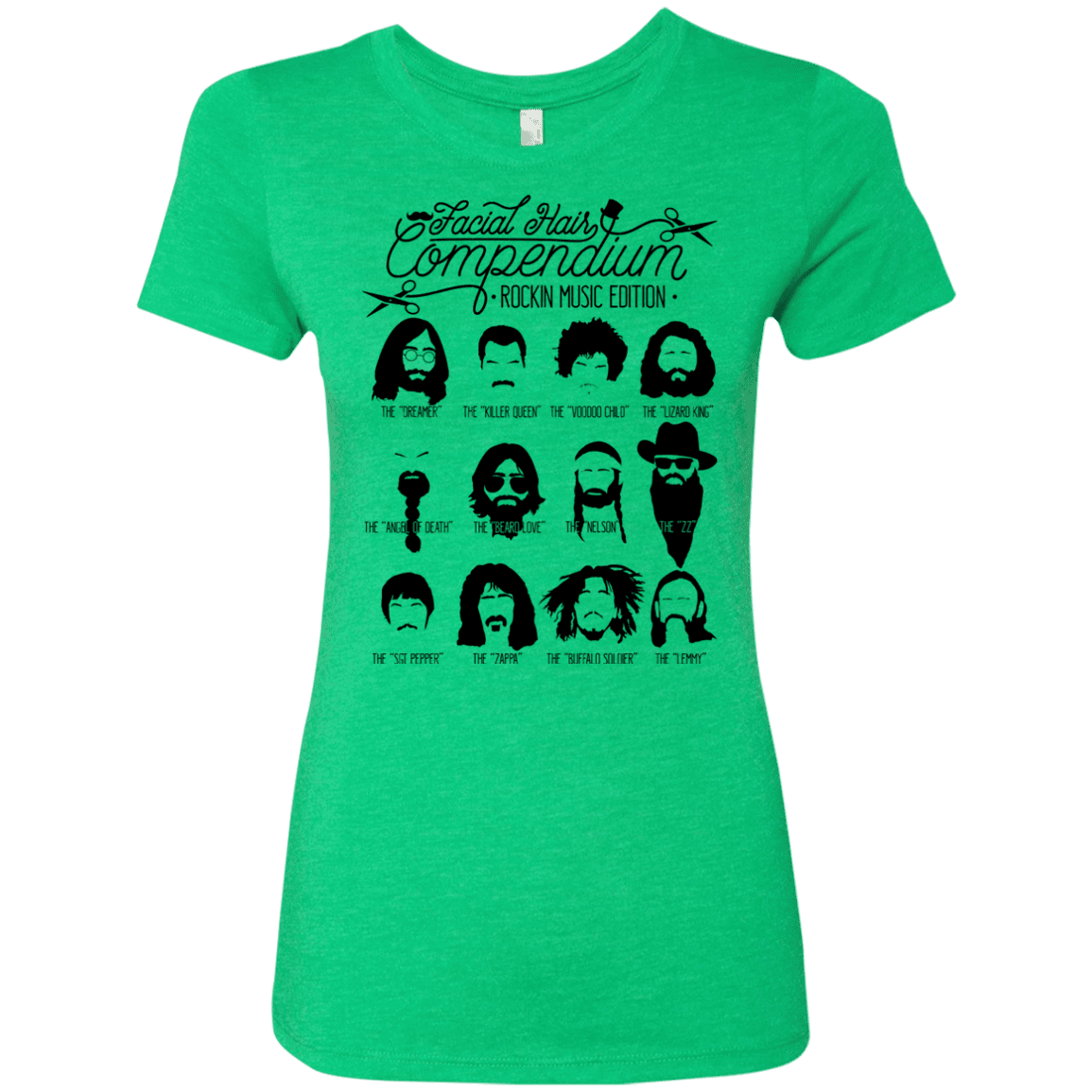 T-Shirts Envy / S The Music Facial Hair Compendium Women's Triblend T-Shirt