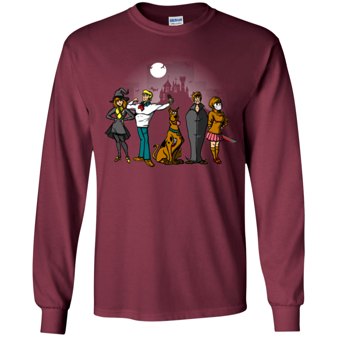 T-Shirts Maroon / YS The Mystery Bunch Youth Long Sleeve T-Shirt