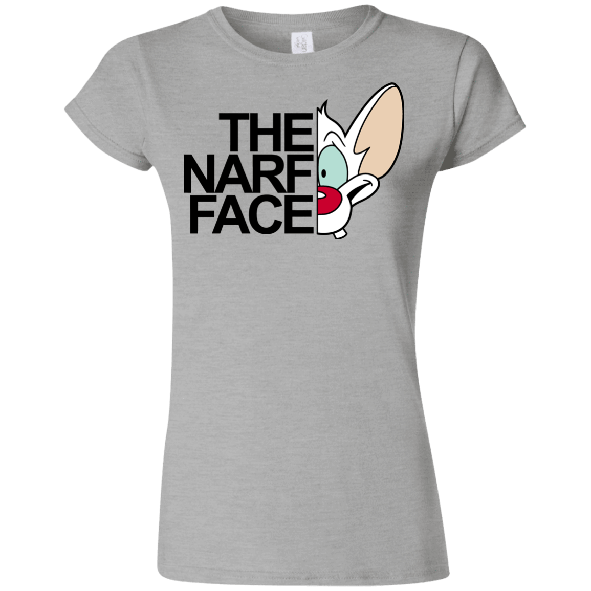 T-Shirts Sport Grey / S The Narf Face Junior Slimmer-Fit T-Shirt