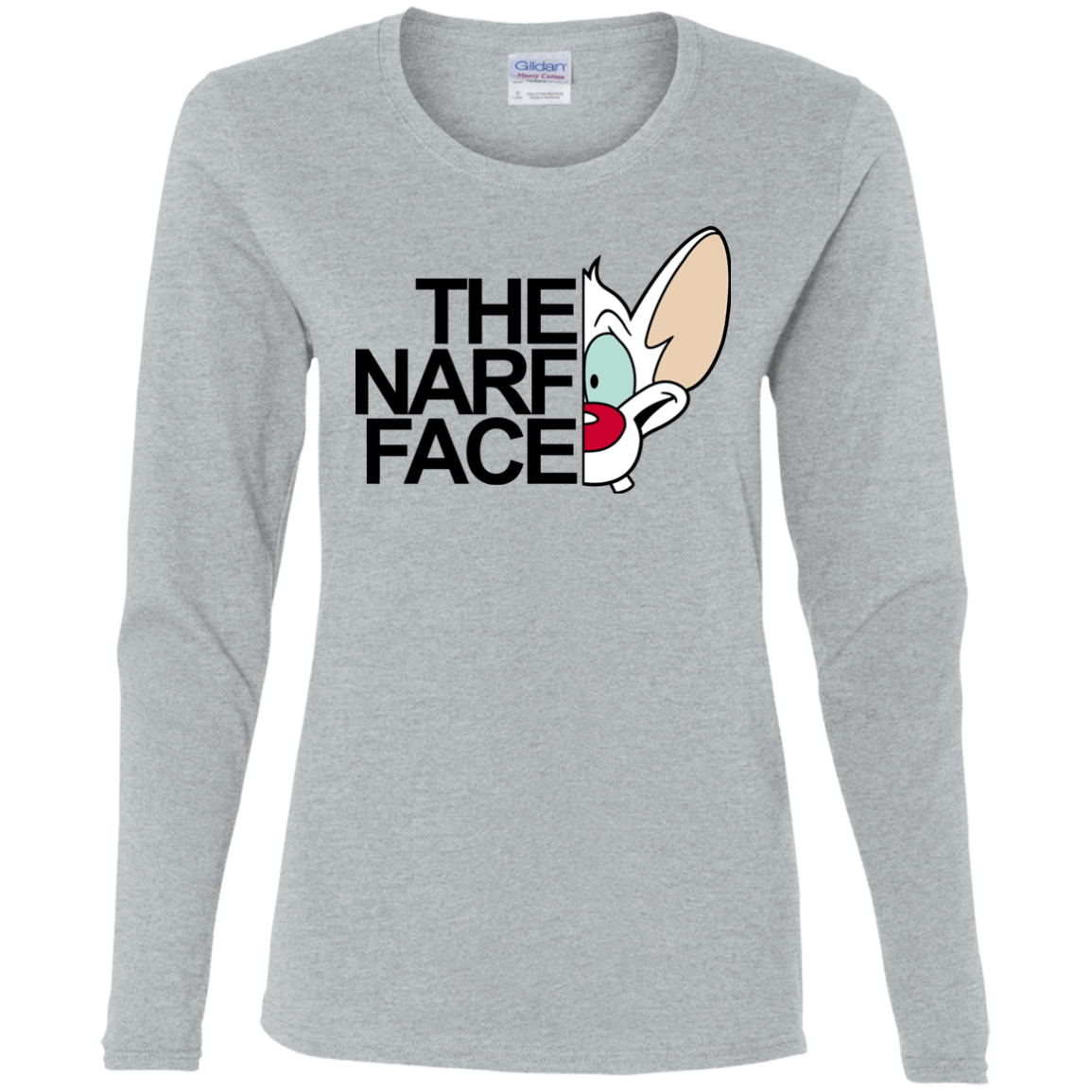 T-Shirts Sport Grey / S The Narf Face Women's Long Sleeve T-Shirt