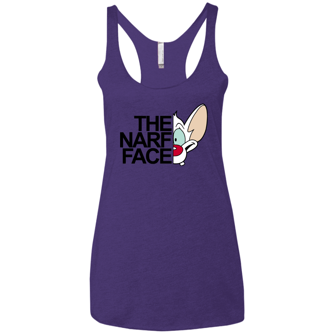 The Narf Face Women's Triblend Racerback Tank