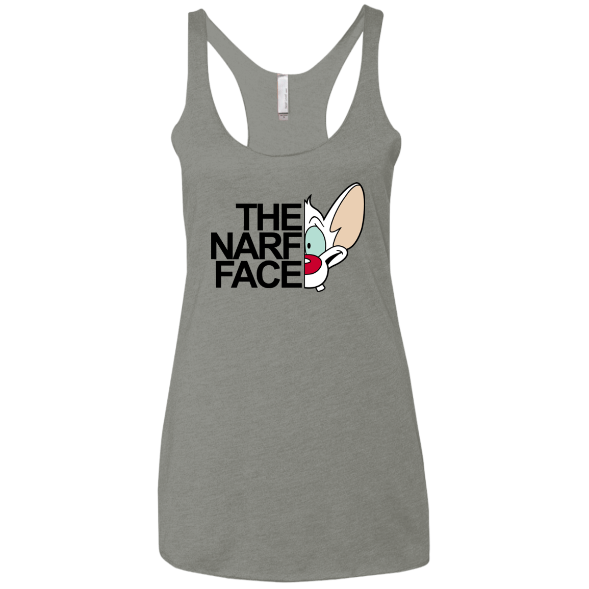 The Narf Face Women's Triblend Racerback Tank
