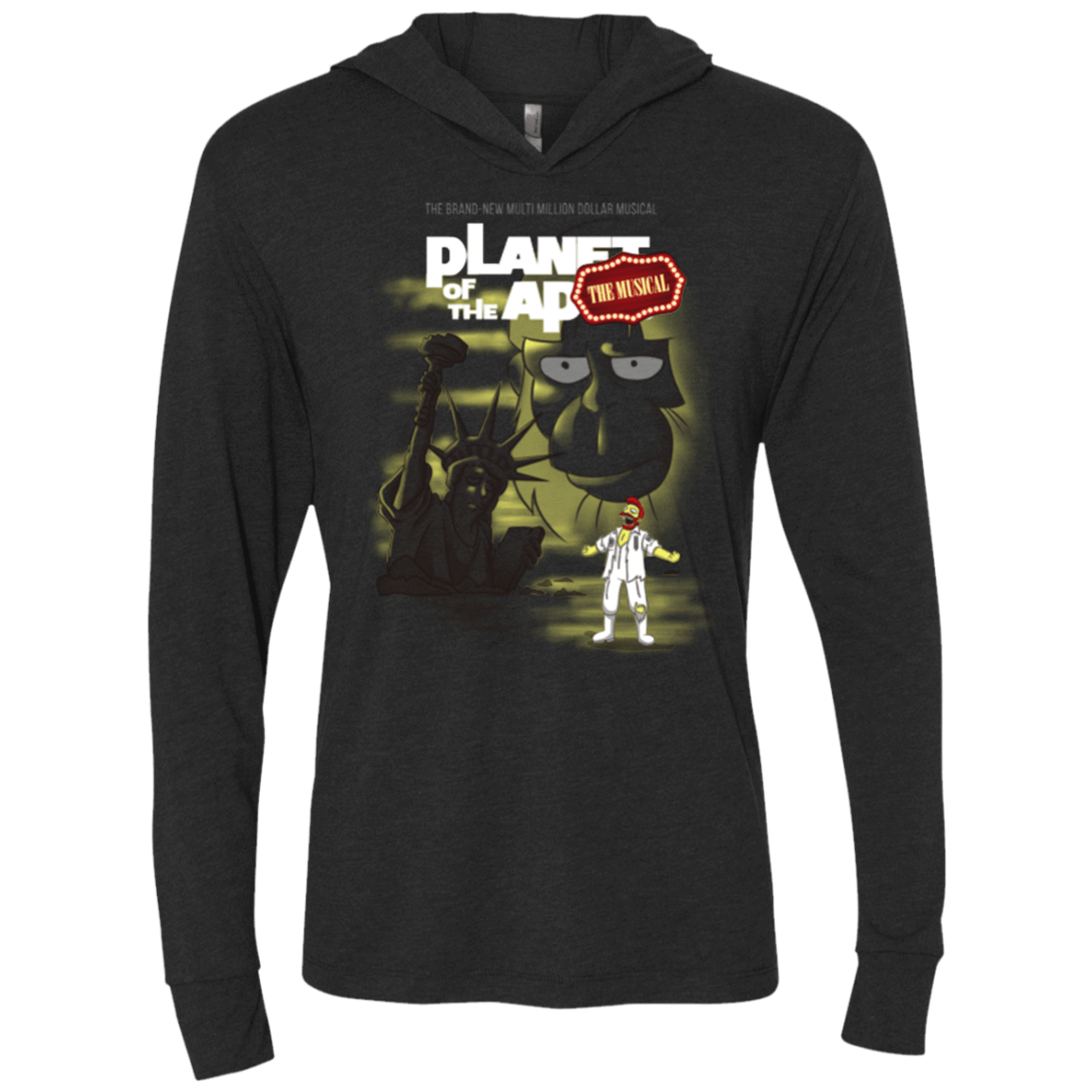 T-Shirts Vintage Black / X-Small The new multimillion dollar musical Triblend Long Sleeve Hoodie Tee