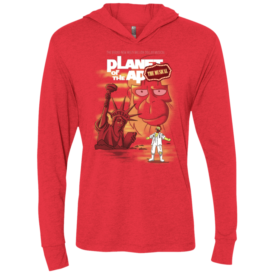 T-Shirts Vintage Red / X-Small The new multimillion dollar musical Triblend Long Sleeve Hoodie Tee