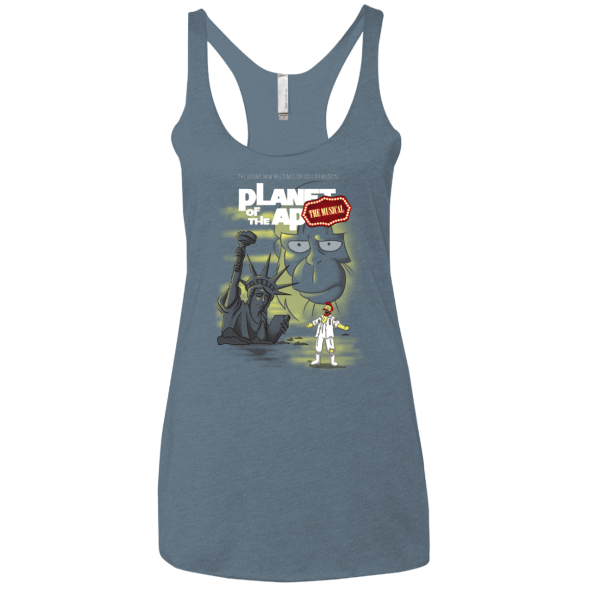 T-Shirts Indigo / X-Small The new multimillion dollar musical Women's Triblend Racerback Tank