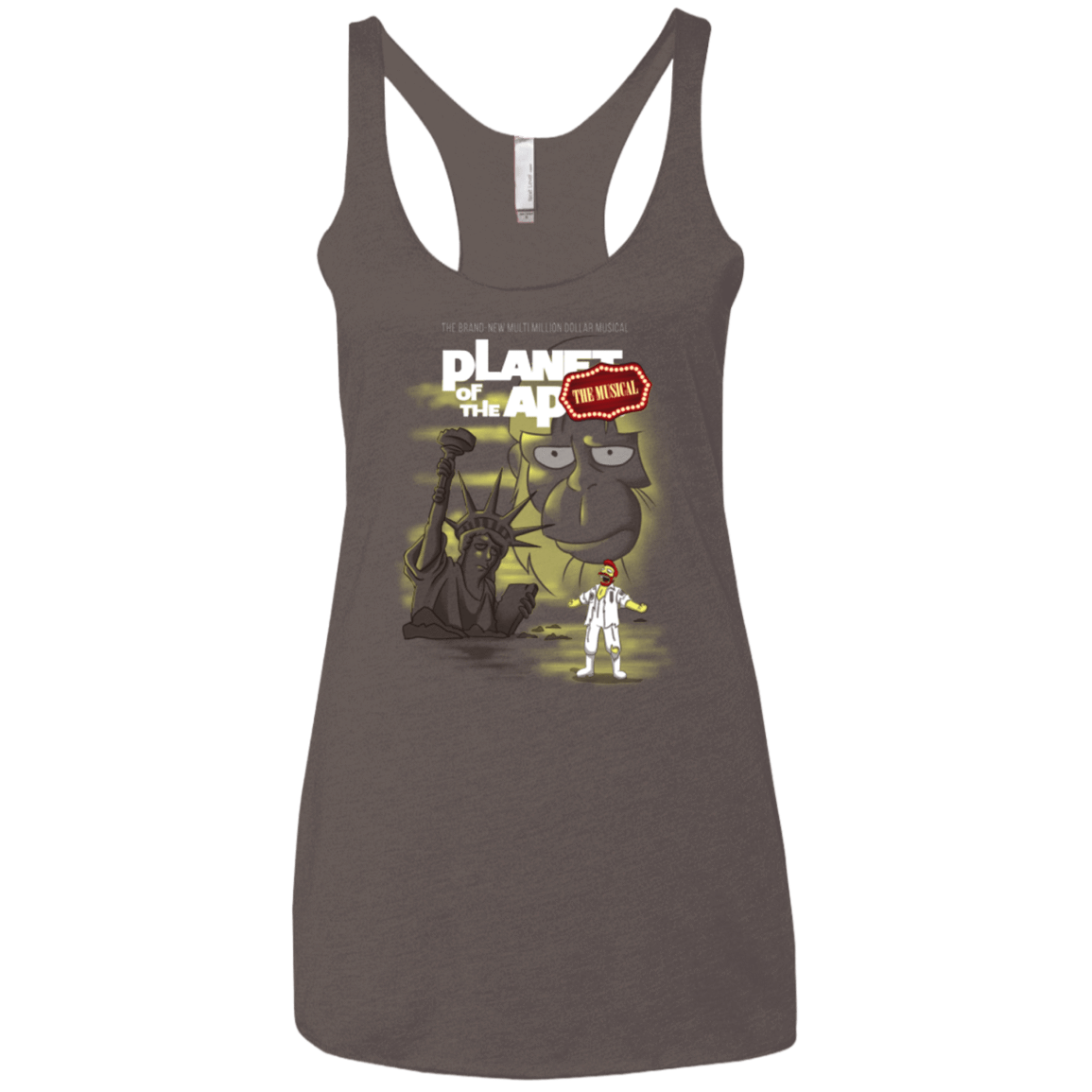 T-Shirts Macchiato / X-Small The new multimillion dollar musical Women's Triblend Racerback Tank