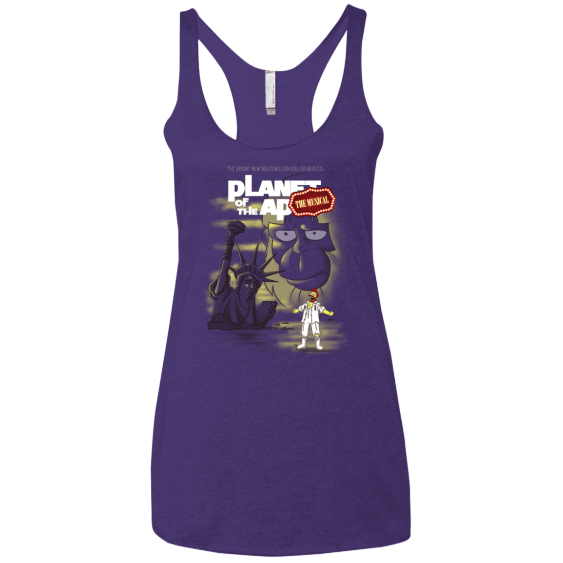 T-Shirts Purple / X-Small The new multimillion dollar musical Women's Triblend Racerback Tank