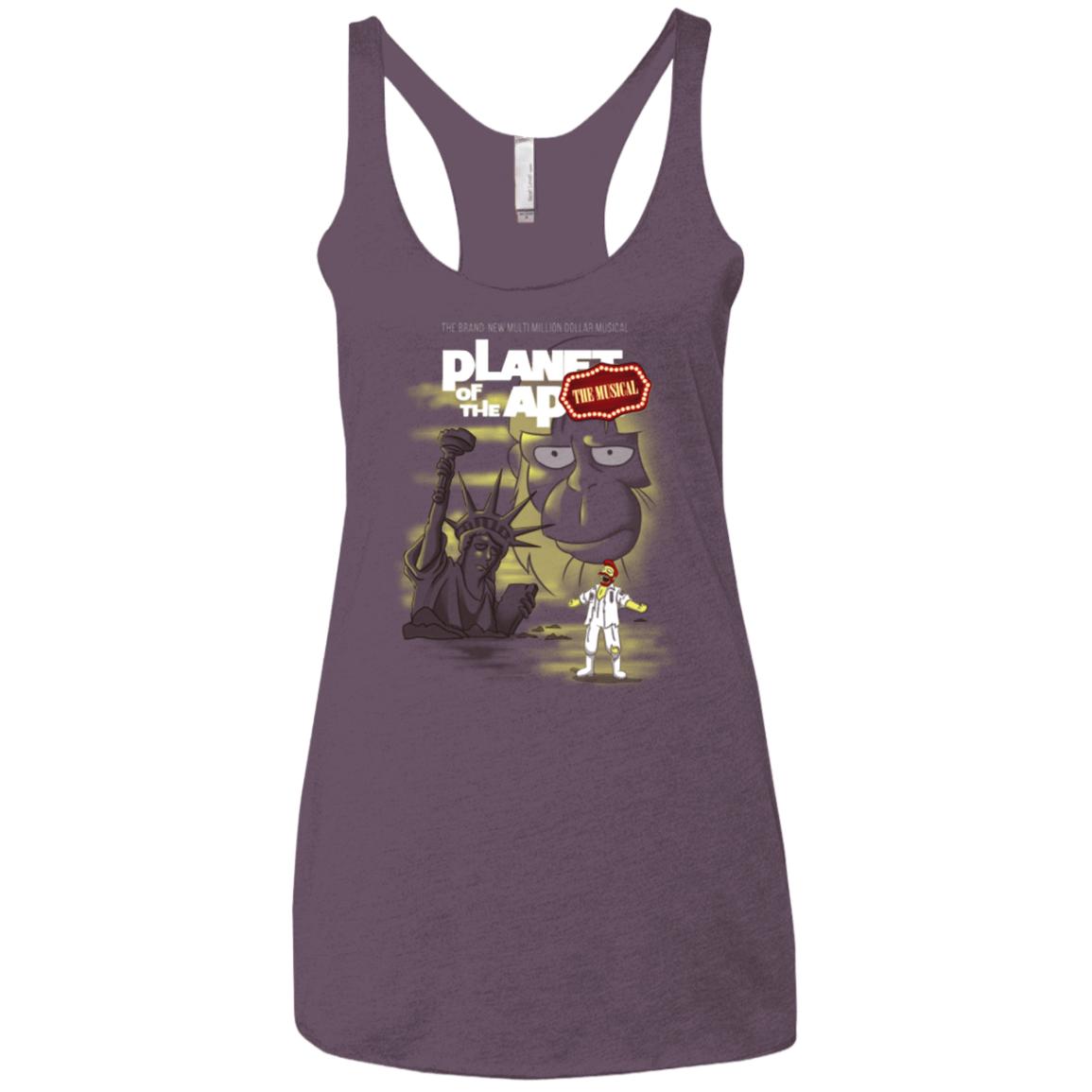 T-Shirts Vintage Purple / X-Small The new multimillion dollar musical Women's Triblend Racerback Tank