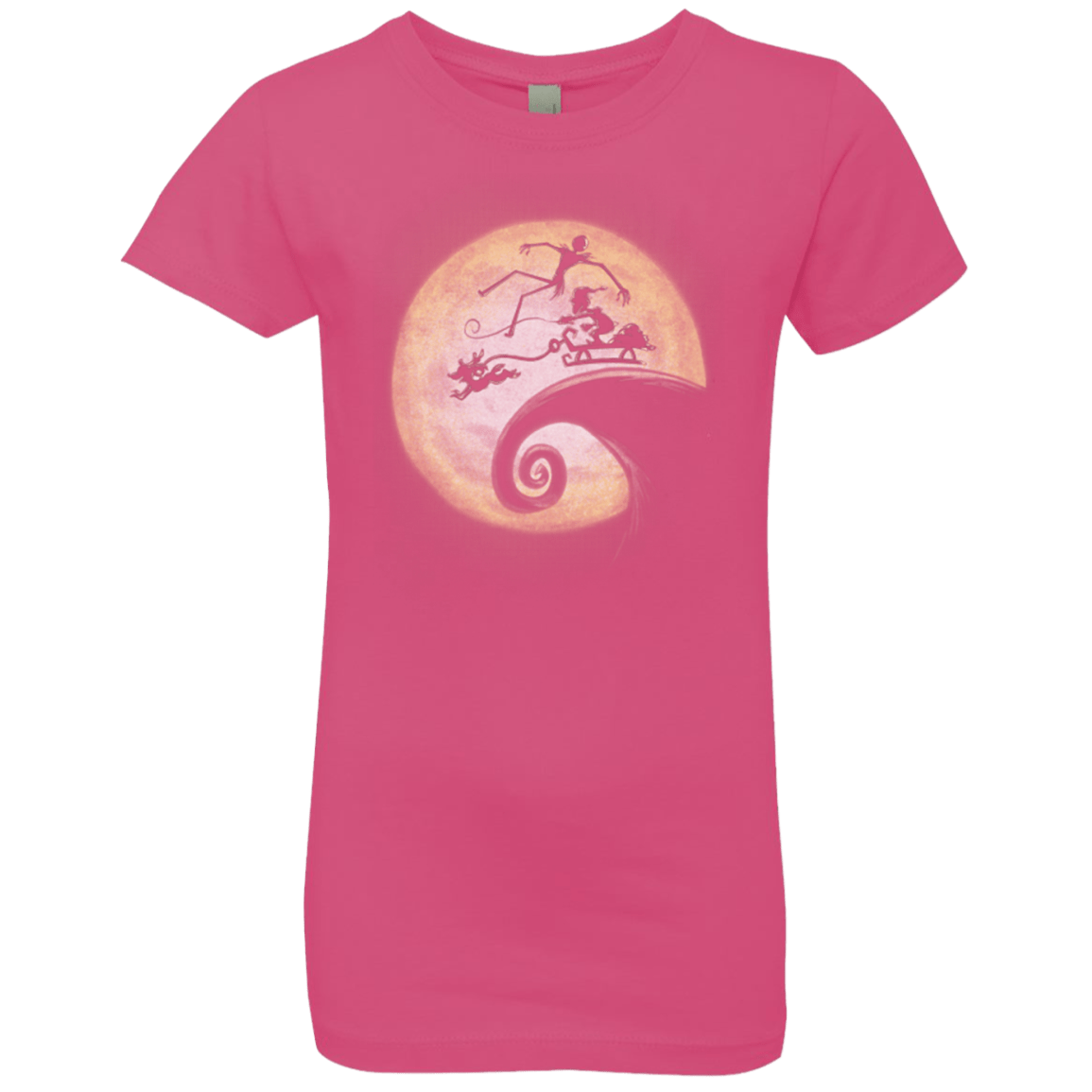 T-Shirts Hot Pink / YXS The Nightmare Before Grinchmas Girls Premium T-Shirt