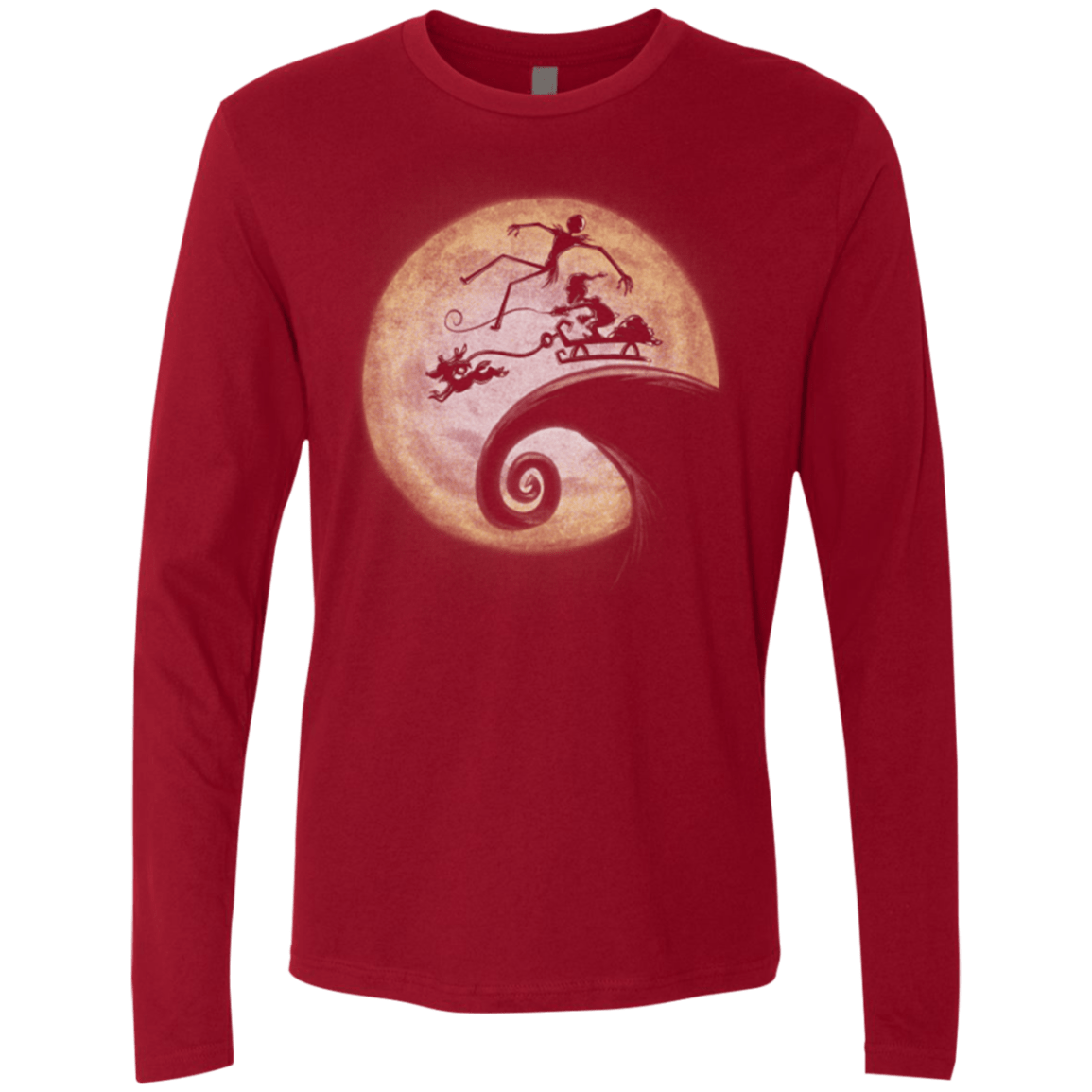T-Shirts Cardinal / Small The Nightmare Before Grinchmas Men's Premium Long Sleeve