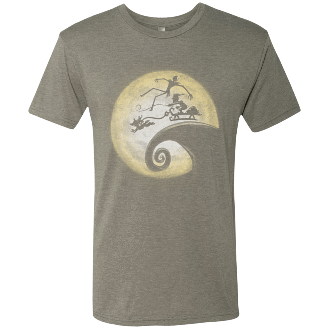 T-Shirts Venetian Grey / Small The Nightmare Before Grinchmas Men's Triblend T-Shirt