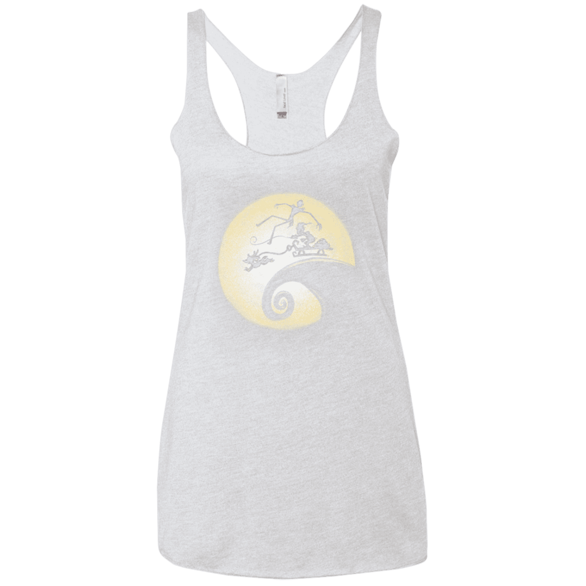 T-Shirts Heather White / X-Small The Nightmare Before Grinchmas Women's Triblend Racerback Tank