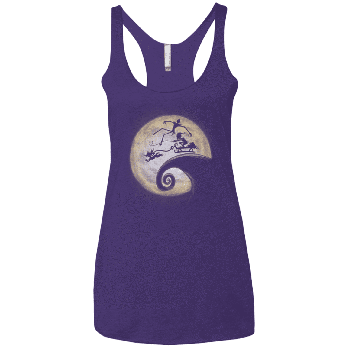 T-Shirts Purple / X-Small The Nightmare Before Grinchmas Women's Triblend Racerback Tank