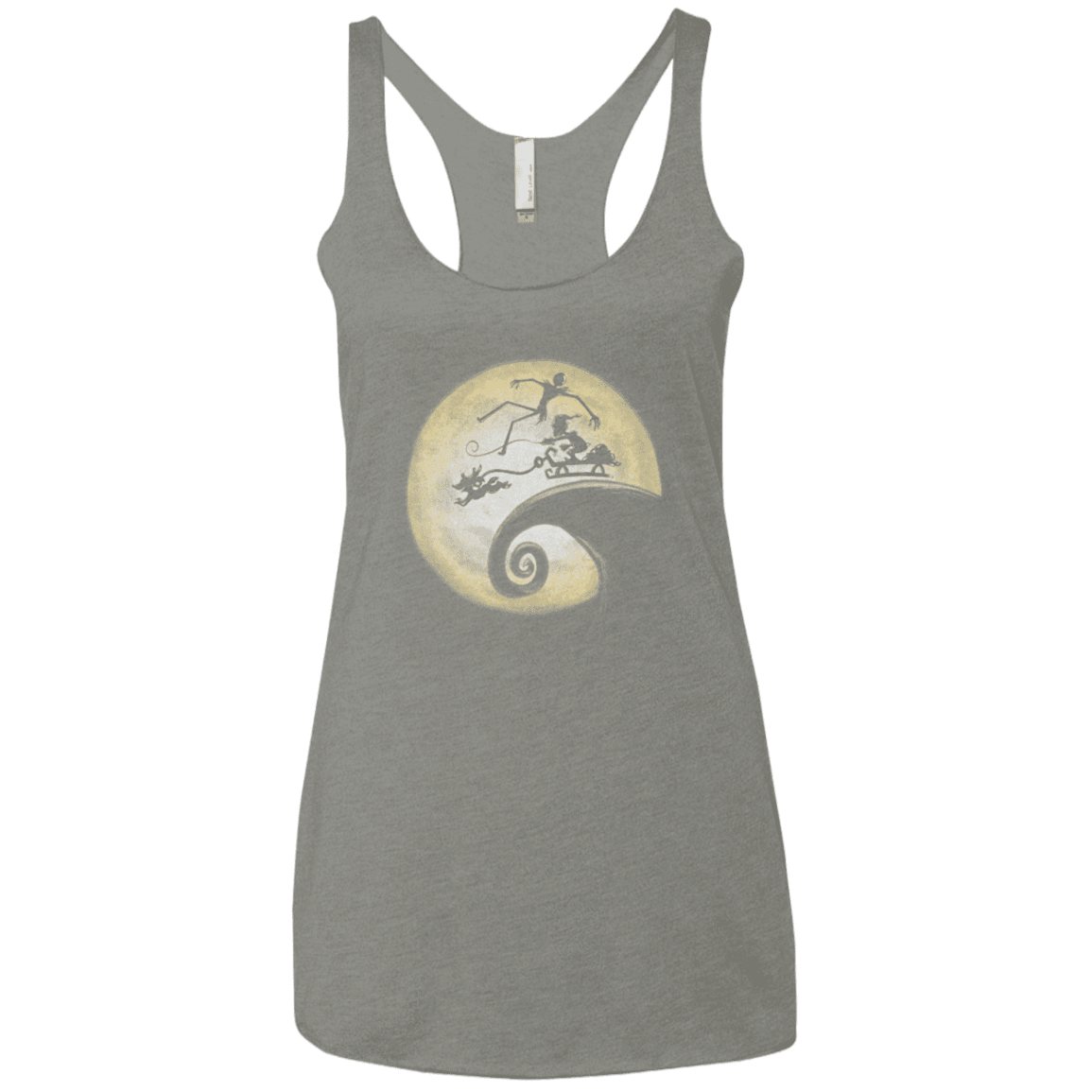 T-Shirts Venetian Grey / X-Small The Nightmare Before Grinchmas Women's Triblend Racerback Tank