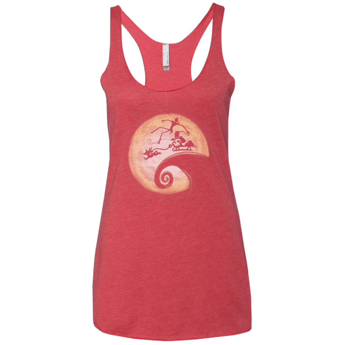 T-Shirts Vintage Red / X-Small The Nightmare Before Grinchmas Women's Triblend Racerback Tank