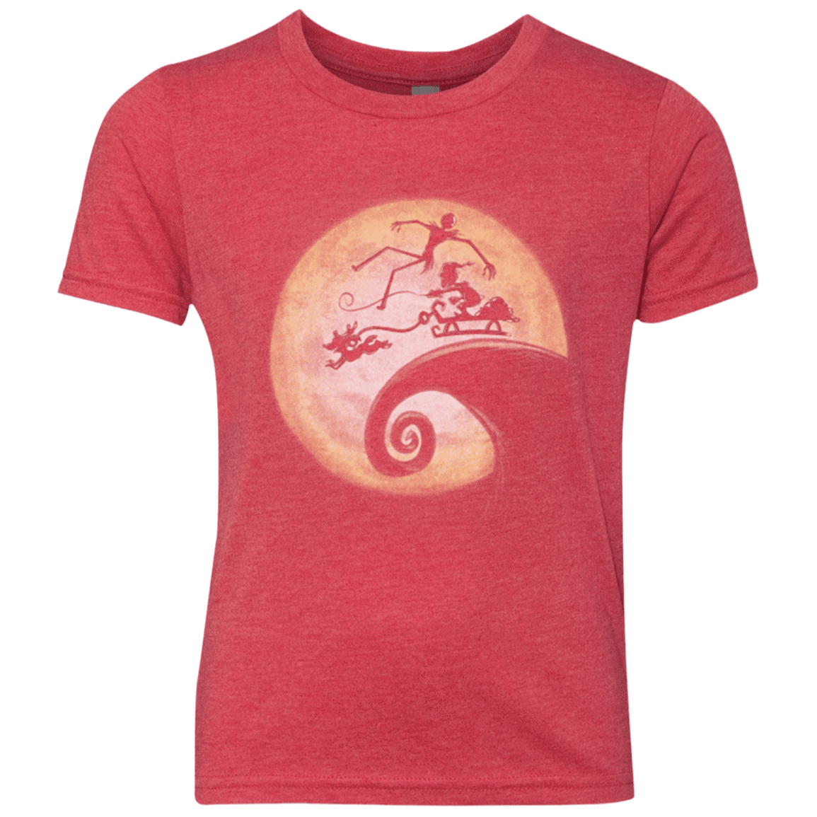 T-Shirts Vintage Red / YXS The Nightmare Before Grinchmas Youth Triblend T-Shirt