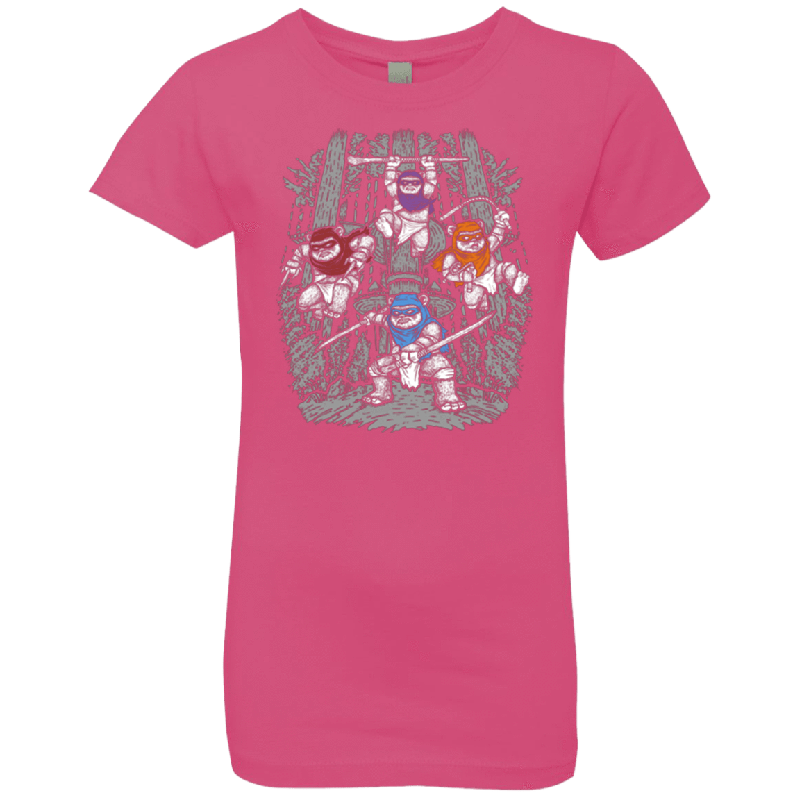 T-Shirts Hot Pink / YXS The Ninja Savages Girls Premium T-Shirt