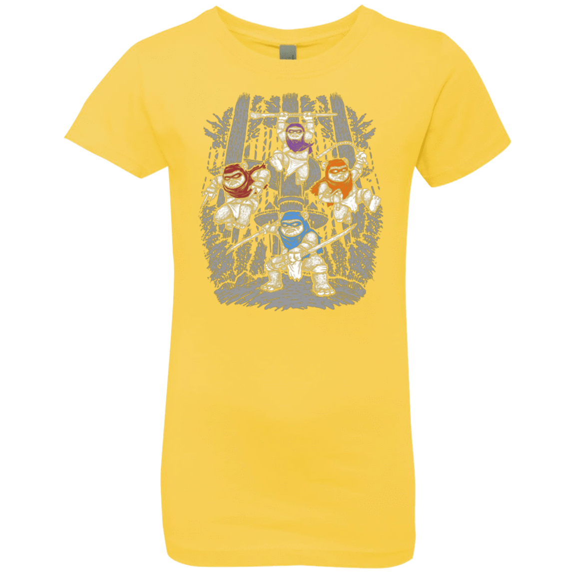 T-Shirts Vibrant Yellow / YXS The Ninja Savages Girls Premium T-Shirt