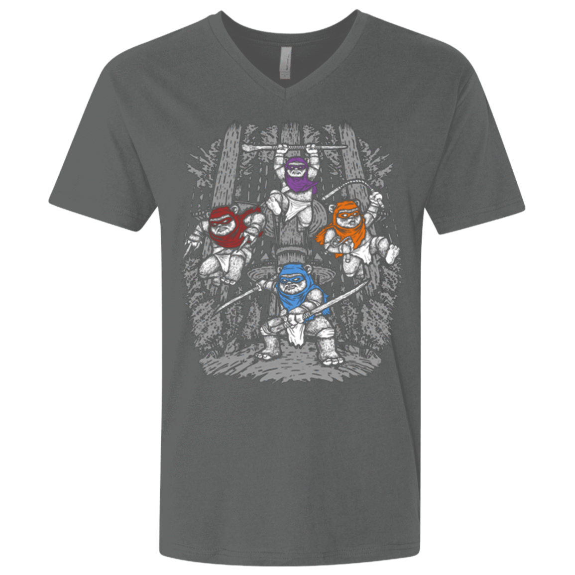 T-Shirts Heavy Metal / X-Small The Ninja Savages Men's Premium V-Neck