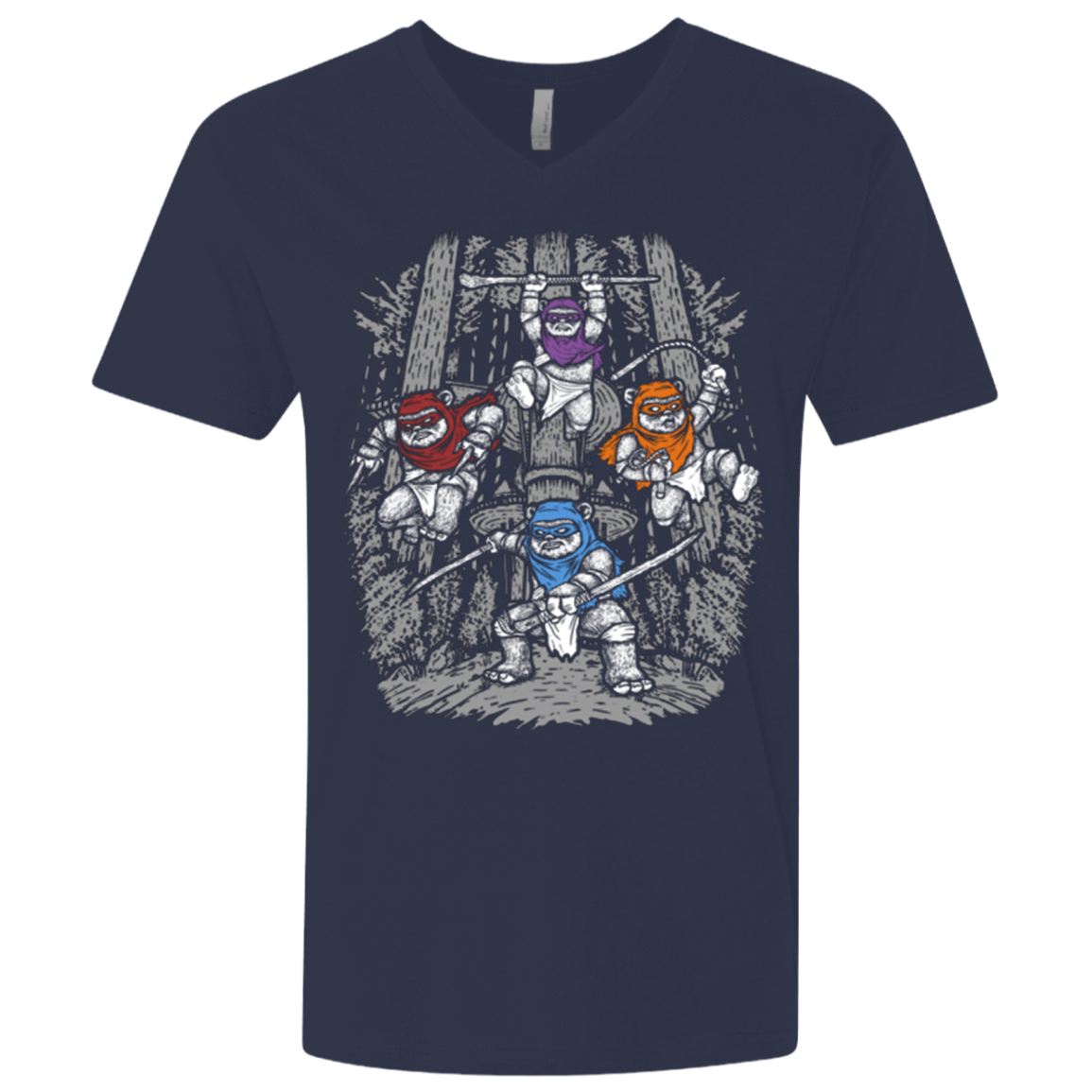 T-Shirts Midnight Navy / X-Small The Ninja Savages Men's Premium V-Neck