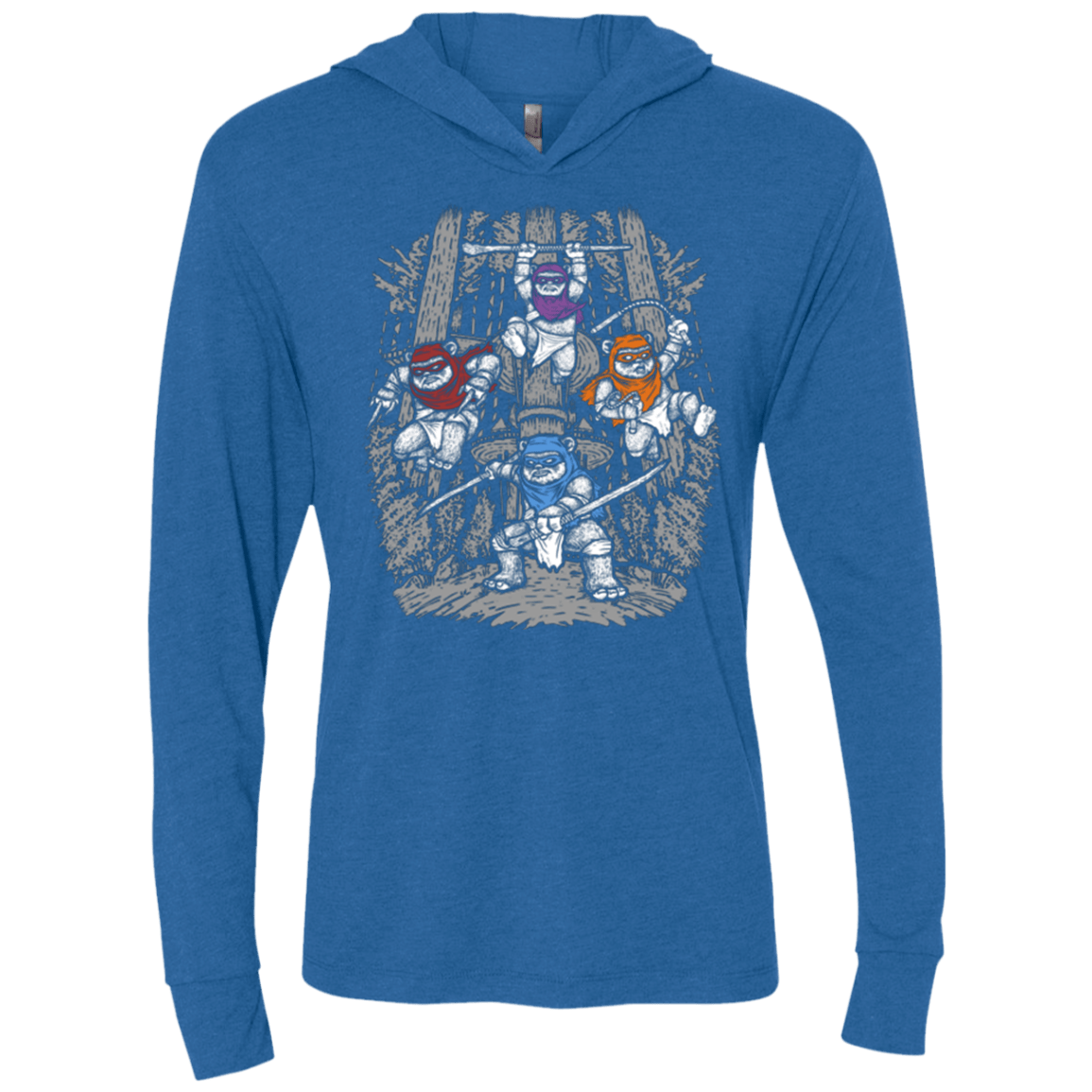 T-Shirts Vintage Royal / X-Small The Ninja Savages Triblend Long Sleeve Hoodie Tee